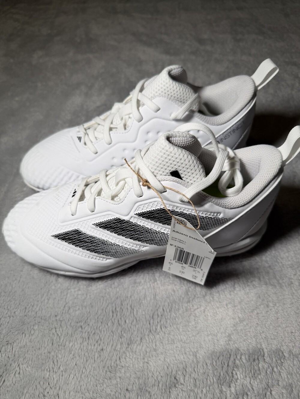Adidas Adizero Instinct Softball Cleats US Size 6 White Gray New With Tags